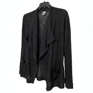 Women's Missoni Black Waterfall Open Front Draped Cardigan M/L (44)